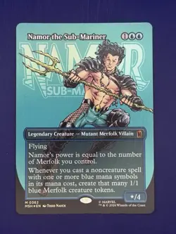 Namor the Sub-Mariner (Borderless) (0362) Marvel Super Heroes Foil - Image 2