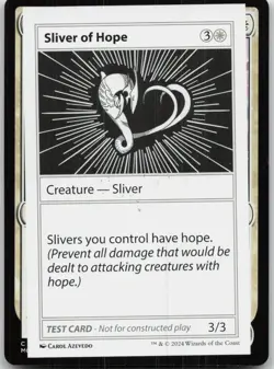 Sliver of Hope Mystery Booster 2 Playtest Cards NM S - Image 1