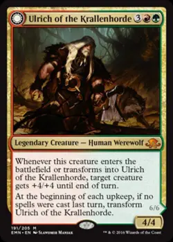 Ulrich of the Krallenhorde - Heavy Play MTG Eldritch Moon - Image 1