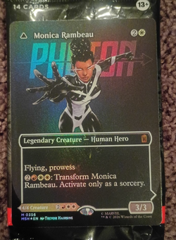Monica Rambeau Photon, Living Light 356 Borderless Foil Marvel Super Heroes MTG - Image 1