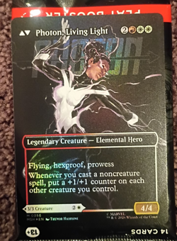 Monica Rambeau Photon, Living Light 356 Borderless Foil Marvel Super Heroes MTG - Image 4