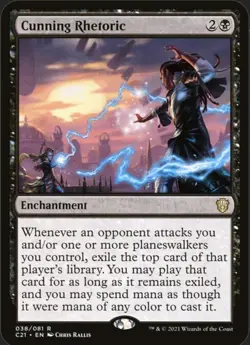 Magic The Gathering, Cunning Rhetoric, Commander 2021, Regular - Image 1