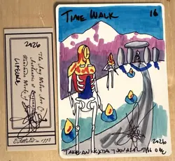 MTG ARTIST PROOF Japanese Armageddon Clock AP Time Walk Sketch Art Amy WEBER - Image 1