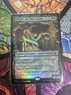 Saryth, the Viper's Fang Borderless Foil Innistrad: Midnight Hunt NM Condition - Image 1