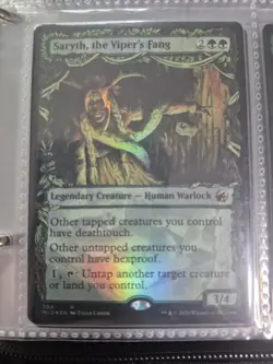 Saryth, the Viper's Fang Borderless Foil Innistrad: Midnight Hunt NM Condition - Image 3