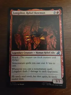 FOIL Longshot, Rebel Bowman U 120 - MTG Avatar The Last Airbender Jumpstart - Image 1