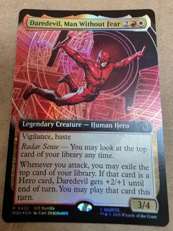 Daredevil Man Without Fear - Foil Extended Art Promo - Mtg - Image 1