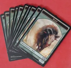 MTG (10) Beast Token - Core Set 2015 -M15 9/14 -U43 - Image 1