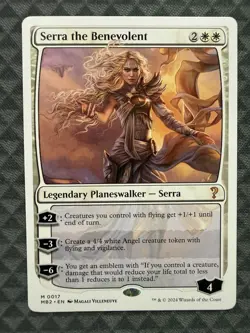 MTG Serra the Benevolent #0017 White Border Mythic Mystery Booster 2 (MB2) - Image 2