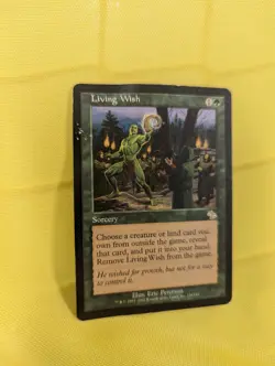 Living Wish Judgment HEAVILY PLD Green Rare MAGIC THE GATHERING CARD HP MTG - Image 2