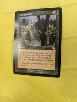 Living Wish Judgment HEAVILY PLD Green Rare MAGIC THE GATHERING CARD HP MTG - Image 3