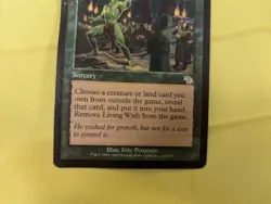 Living Wish Judgment HEAVILY PLD Green Rare MAGIC THE GATHERING CARD HP MTG - Image 5