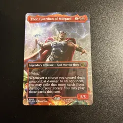 Thor, Guardian of Midgard (Borderless) Commander: Marvel Super Heroes Regular - Image 1