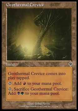 4x Geothermal Crevice MTG - Invasion - Moderate Play - Image 1
