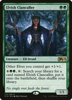 Elvish Clancaller 179 Rare Core Set 2019 Magic: The Gathering Near Mint - Image 3