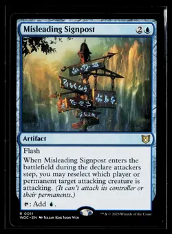Misleading Signpost Commander: Wilds of Eldraine NONFOIL NM - Image 1