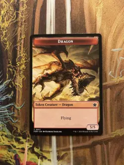 Dragon Token Double Sided - MTG Foundations - English - NM - Image 1
