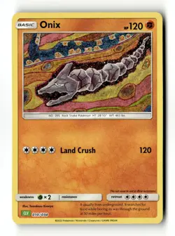 Onix 010/034 Trading Card Game Classic Classic Collection NM - Image 1