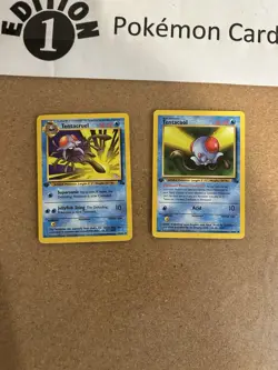 Tentacruel + Tentacool 1st Edition Pokemon Card Lot Vintage WOTC - Image 1