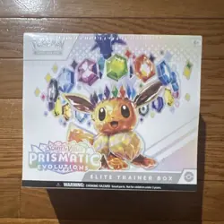 Pokemon TCG Scarlet & Violet Prismatic Evolutions ETB Box 65 Cards Eevee - Image 1