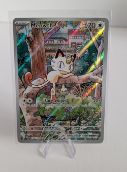 Meowth 106/094 Illustration Rare IR Phantasmal Flames Pokemon Card NM - Image 1