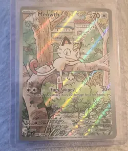 Pokemon Meowth 106/094 Illustration Rare Phantasmal Flames IR Full Art NM - Image 1