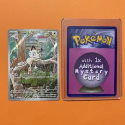 Meowth Illustration Rare 106/094 Phantasmal Flames Pokemon Card PFL Mint IR - Image 1