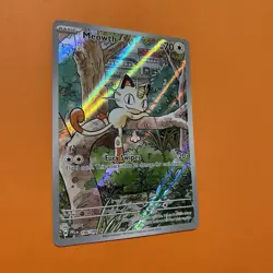 Meowth Illustration Rare 106/094 Phantasmal Flames Pokemon Card PFL Mint IR - Image 4