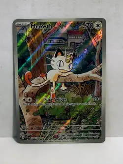 Pokemon TCG Meowth 106/094 Phantasmal Flames Illustration Rare IR - Near Mint - Image 1