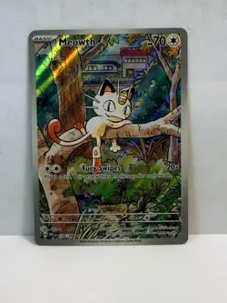 Pokemon TCG Meowth 106/094 Phantasmal Flames Illustration Rare IR - Near Mint - Image 2