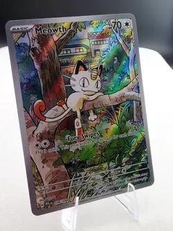 Pokemon Meowth 106/094 IR Me02: Phantasmal Flames Illustration Rare NM Full Art - Image 2
