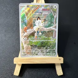 Pokemon Meowth 106/094 – Phantasmal Flames – English IR (Illustration Rare) - Image 1