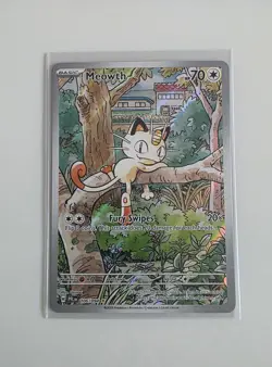Pokemon Meowth 106/094 – Phantasmal Flames – English IR (Illustration Rare) - Image 1