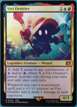 Vivi Ornitier FOIL Final Fantasy NM Blue Red Mythic Rare CARD (519536) ABUGames - Image 1