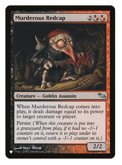MTG - 1 x Murderous Recap - Goblin Assassin - The List: Shadowmoor (SHM) - M/NM - Image 1