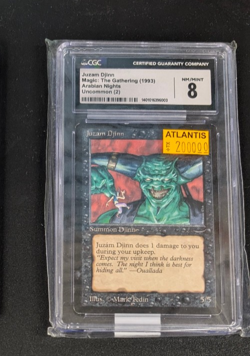 MTG: Magic Arabian Nights - Juzam Djinn (Graded CGC 8) Ebay Authenticity Sealed - Image 1