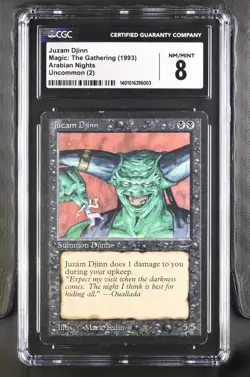 MTG: Magic Arabian Nights - Juzam Djinn (Graded CGC 8) Ebay Authenticity Sealed - Image 3