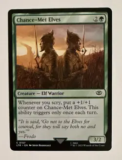 MTG Chance-Met Elves (157/479) The Lord of the Rings Tales of Middle-earth NM - Image 1