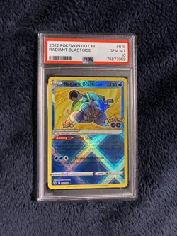 Radiant Blastoise 018 Pokemon Go PSA 10 - Image 1