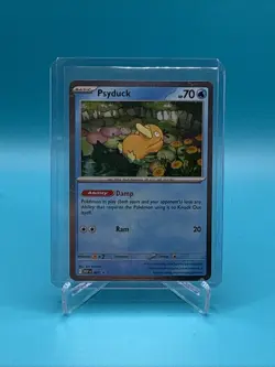 Pokemon TCG Mega Evolution Psyduck Holo Black Star Promo MEP #007 NM Condition - Image 1