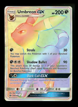 #2 Umbreon GX 154/149 Sun & Moon Base Set 2017 Secret Rare Pokemon Card TCG - Image 1