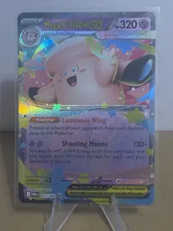 Pokemon TCG Mega Clefable EX 031/088 Mega Evolution Perfect Order Double Rare NM - Image 1