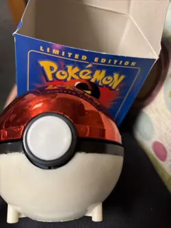23K GOLD PLATED TRADING CARD POKEMON CHARIZARD & POKEBALL '99 BURGER KING SEALED - Image 3