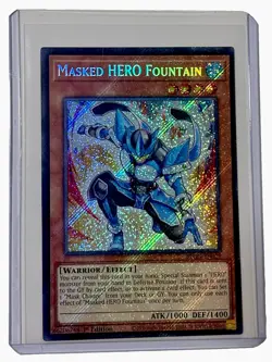 Masked HERO Fountain BLGG-EN029 Secret Rare 1st Edition NM Pack Fresh Yu-Gi-Oh! - Image 1