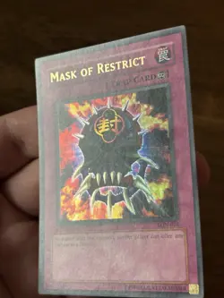 Yu-Gi-Oh! Mask of Restrict Ultra Rare LON-018 1st Edition NM - Image 3