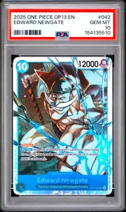 2025 ONE PIECE OP13-CARRYING ON HIS WILL #042 EDWARD NEWGATE PSA 10 - Image 1