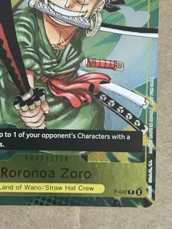 Roronoa Zoro (Event Pack Vol. 3) One Piece Promo Card P-042 NM - Image 4