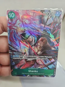 Shanks OP13-028 SR Holo One Piece TCG Film Red Emperor Full Art 12000 Power - Image 1