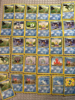 Lot Of 31 VTG Pokemon TCG Cards Horsea Squirtle Dewgong Shellder Seadra Etc - Image 1