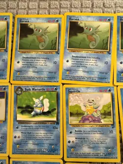 Lot Of 31 VTG Pokemon TCG Cards Horsea Squirtle Dewgong Shellder Seadra Etc - Image 3